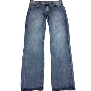 Rifle Jeans Men's 34x34 Blue Denim Straight Leg Med Wash Vintage Style 5-Pocket